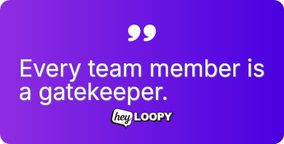 Technology builds fences but people close gates.