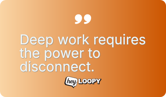 Presence is not the same as productivity.