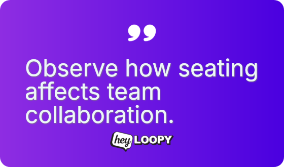 Hot desking removes assigned seating arrangements.