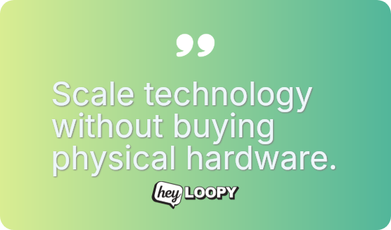 Move from capital to operating expenses.