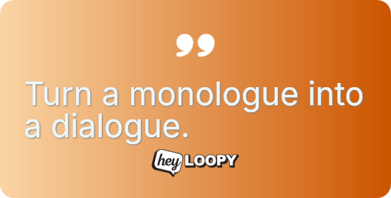 Engagement requires action, not just viewing.