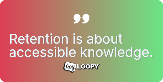 Training means nothing without recall.