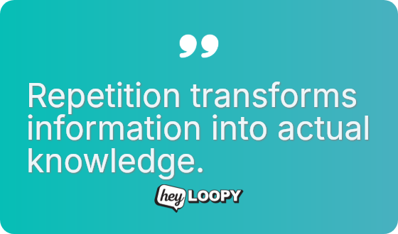 One-off training rarely produces lasting results.