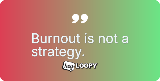 Self-preservation allows you to serve.