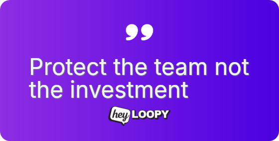 Past costs cannot dictate future decisions